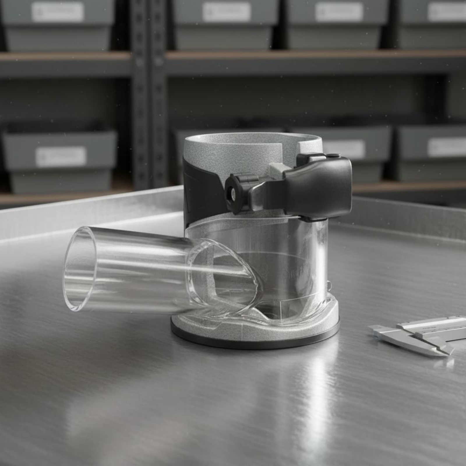 Vacuum Woodworking - Transparent Router Dust Hood Thickened Woodworking