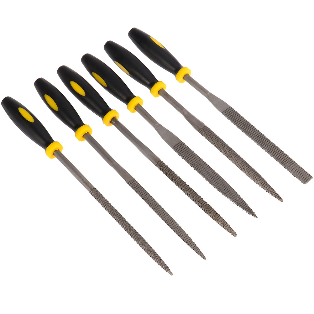Woodworking Files And Rasps - 6Pcs Mini File Set 160x4mm Comfortable