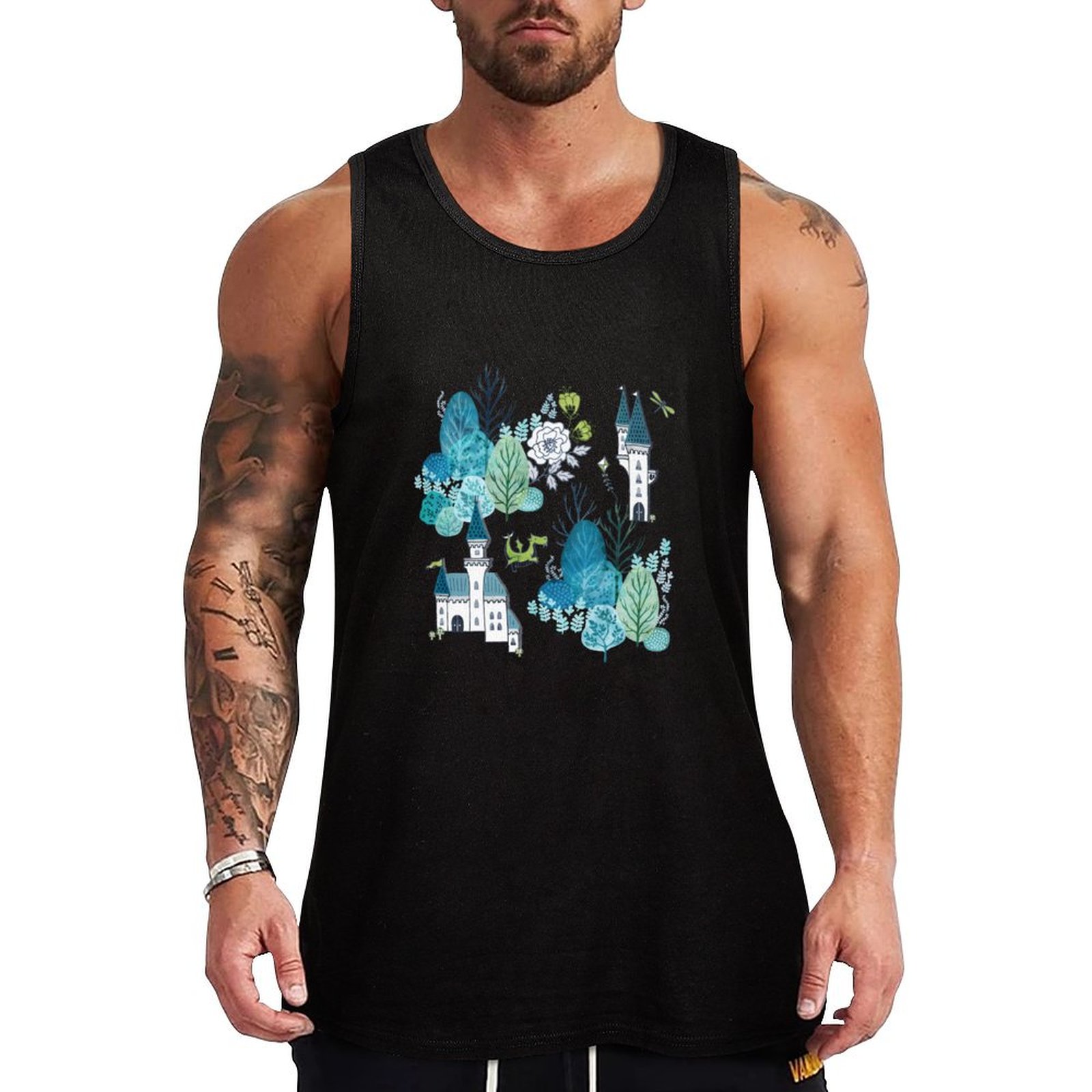 Woodworking Blueprint - Fairy tale woods blue Tank Top