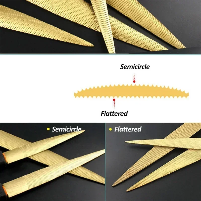 1PC Golden Tapered Rasp Wood F - Woodworking Files And Rasps บทวิจารณ์และราคา