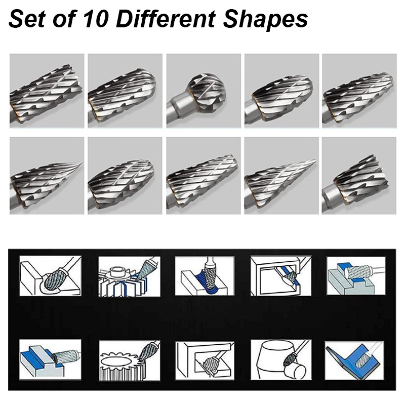 Tungsten Carbide Burr Set Bear - Woodworking Files And Rasps บทวิจารณ์และราคา