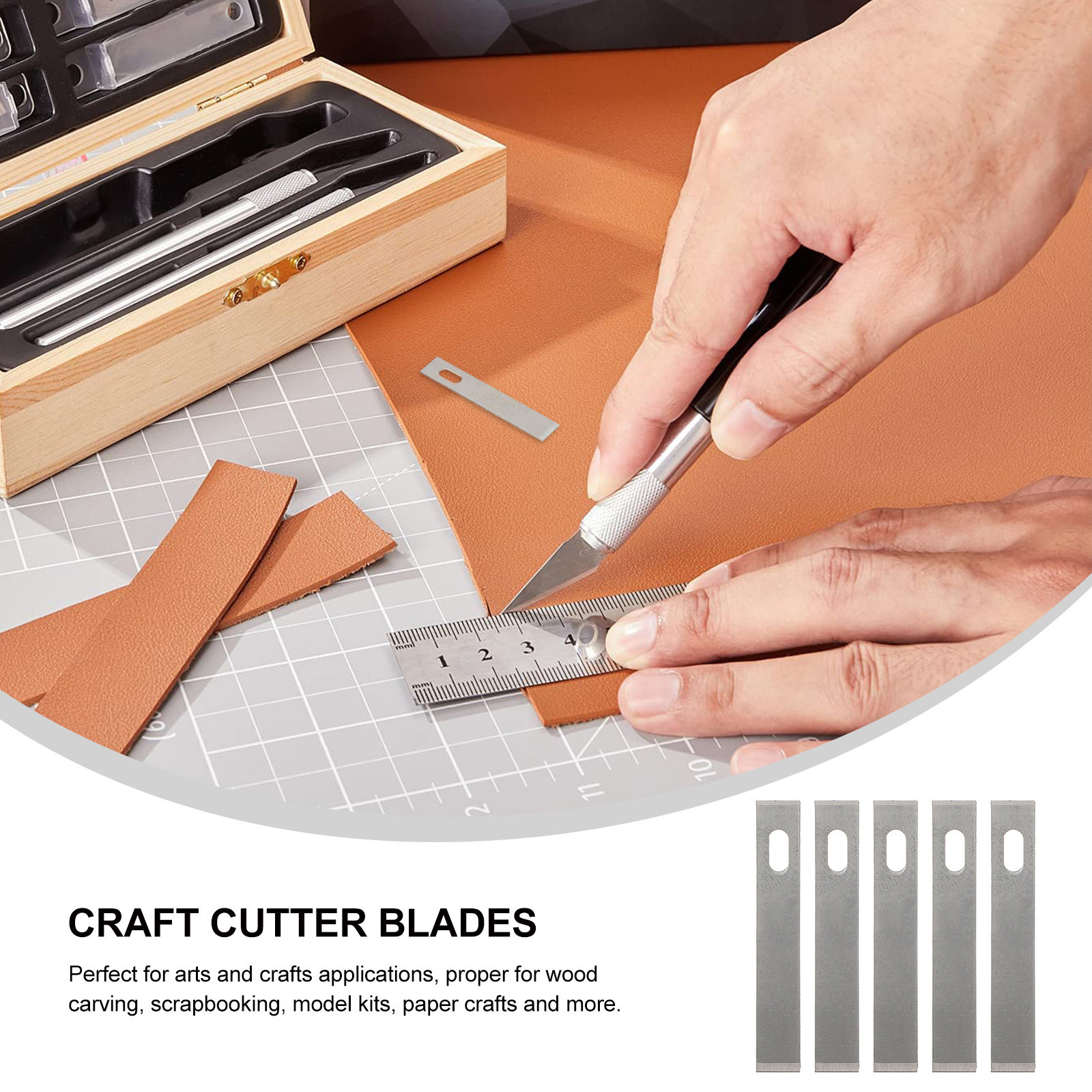 50Pcs Replacement Craft Blades - Woodworking Crafts บทวิจารณ์และราคา