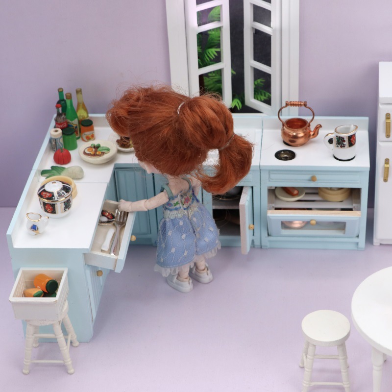 1:12 BJD DOLLHOUSE Mini Kitche - Woodworking Blueprint บทวิจารณ์และราคา