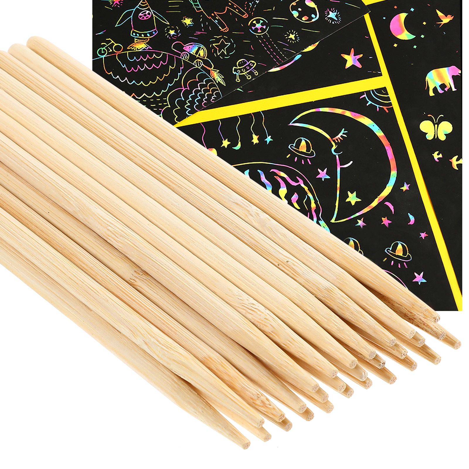 30pcs Scratch Bamboo Pens Wax  - Woodworking Crafts บทวิจารณ์และราคา