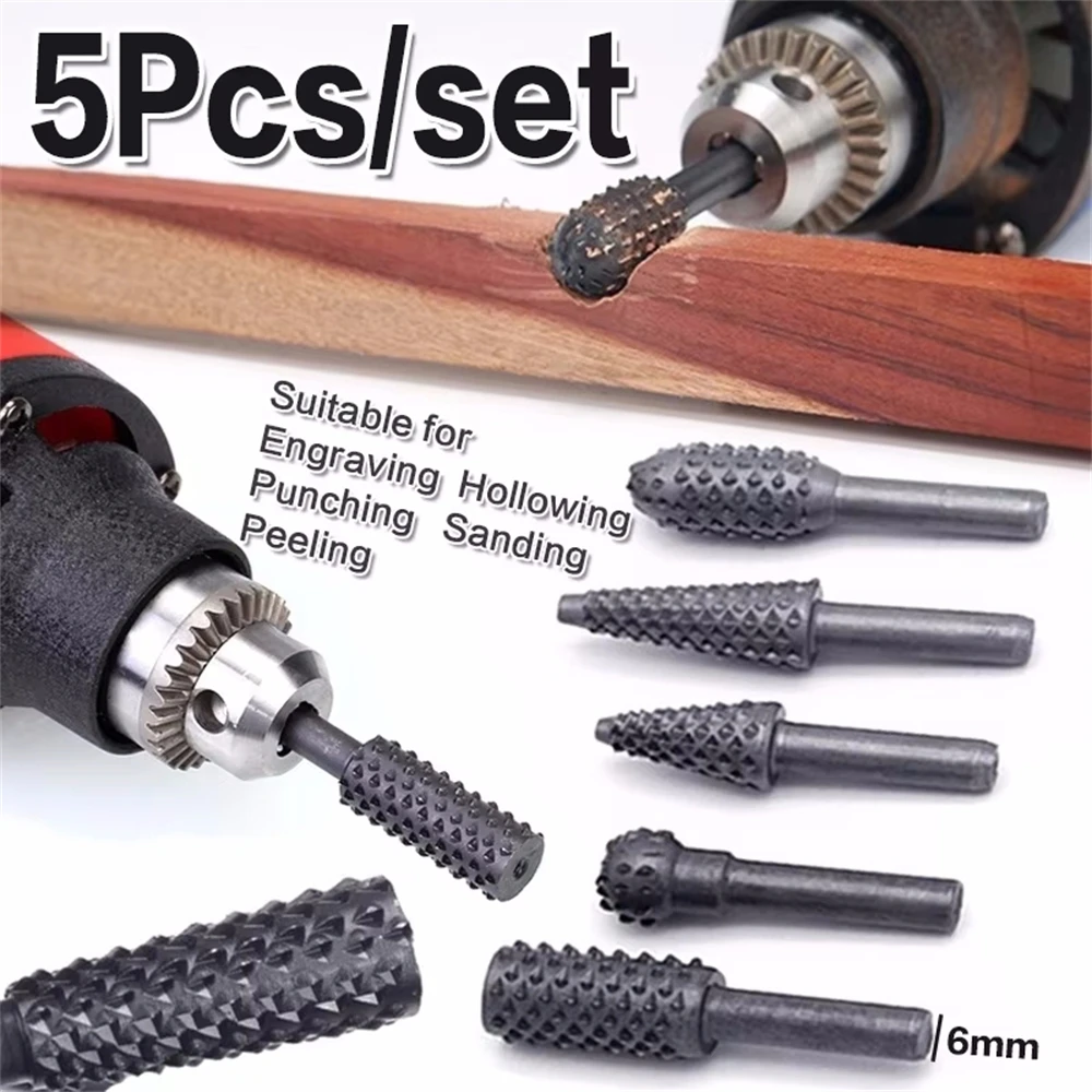 5PCS Rotary Craft Files Rotary - Woodworking Files And Rasps บทวิจารณ์และราคา