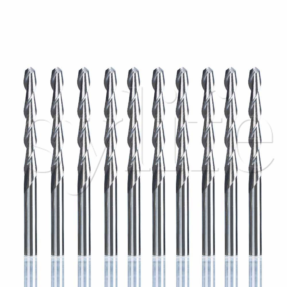 10pcs Double Flute Spiral Cutt - Woodworking Nc บทวิจารณ์และราคา