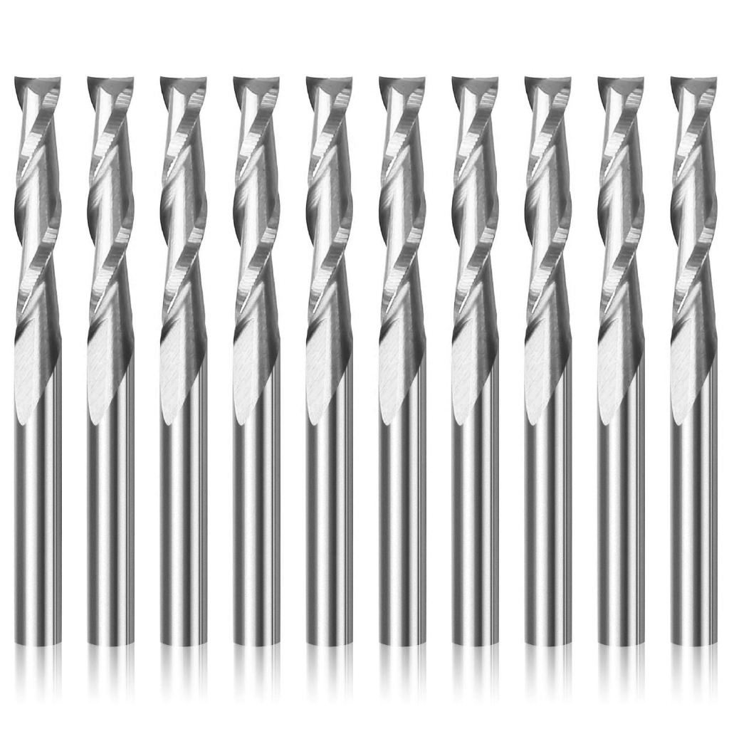 10pcs 3.175 1/8 Shank 2 Flute  - Woodworking Nc บทวิจารณ์และราคา