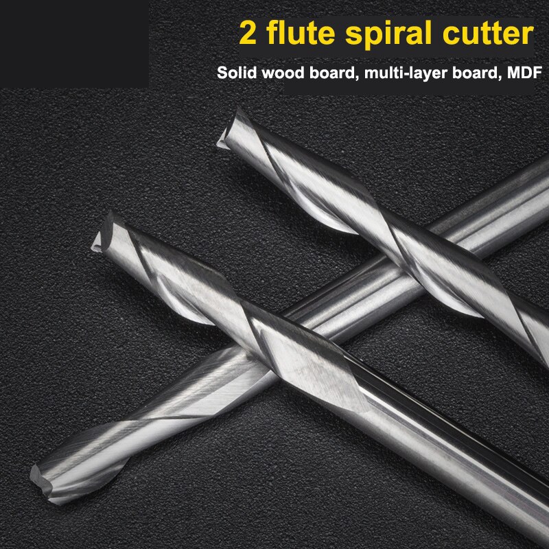 10pcs 3.175 1/8 Shank 2 Flute  - Woodworking Nc บทวิจารณ์และราคา