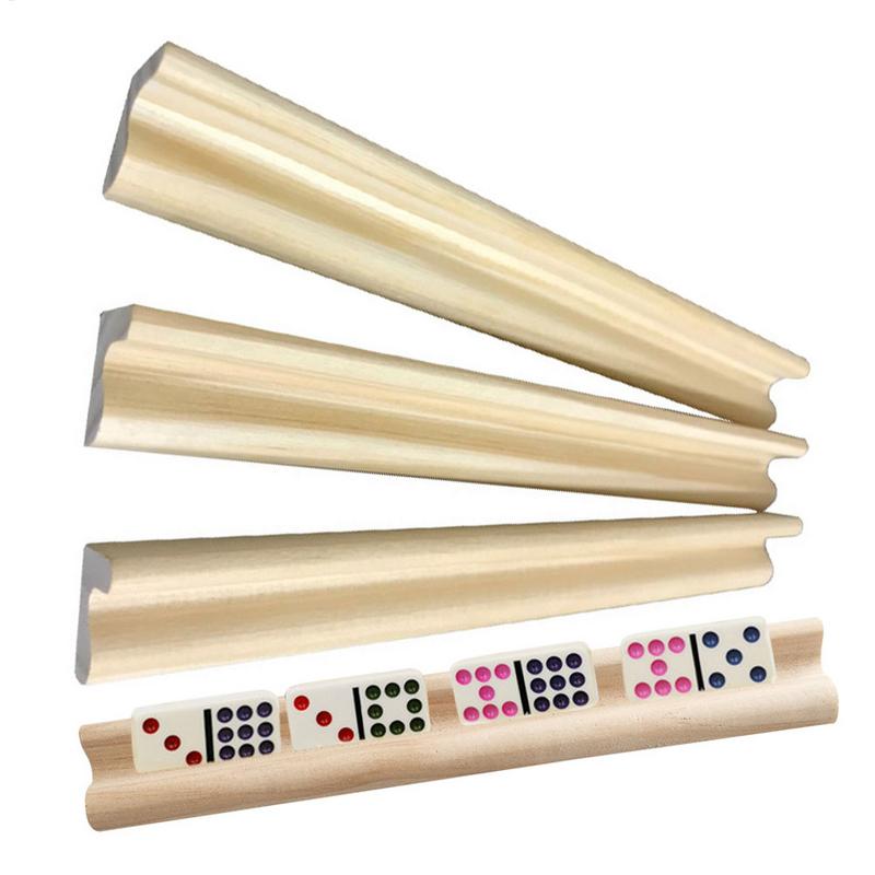 4Pcs Wooden Dominoes Trays Rac - Woodworking Domino บทวิจารณ์และราคา
