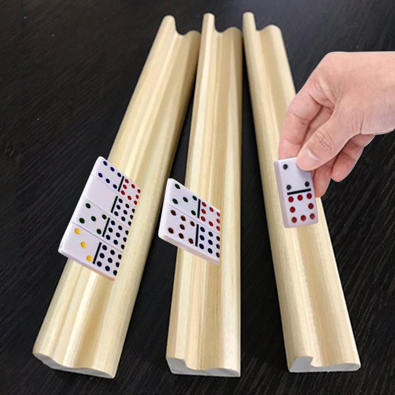 4Pcs Wooden Dominoes Trays Rac - Woodworking Domino บทวิจารณ์และราคา