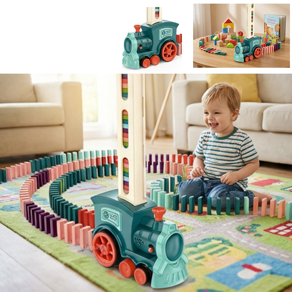 Electric Domino Blocks Train C - Woodworking Domino บทวิจารณ์และราคา