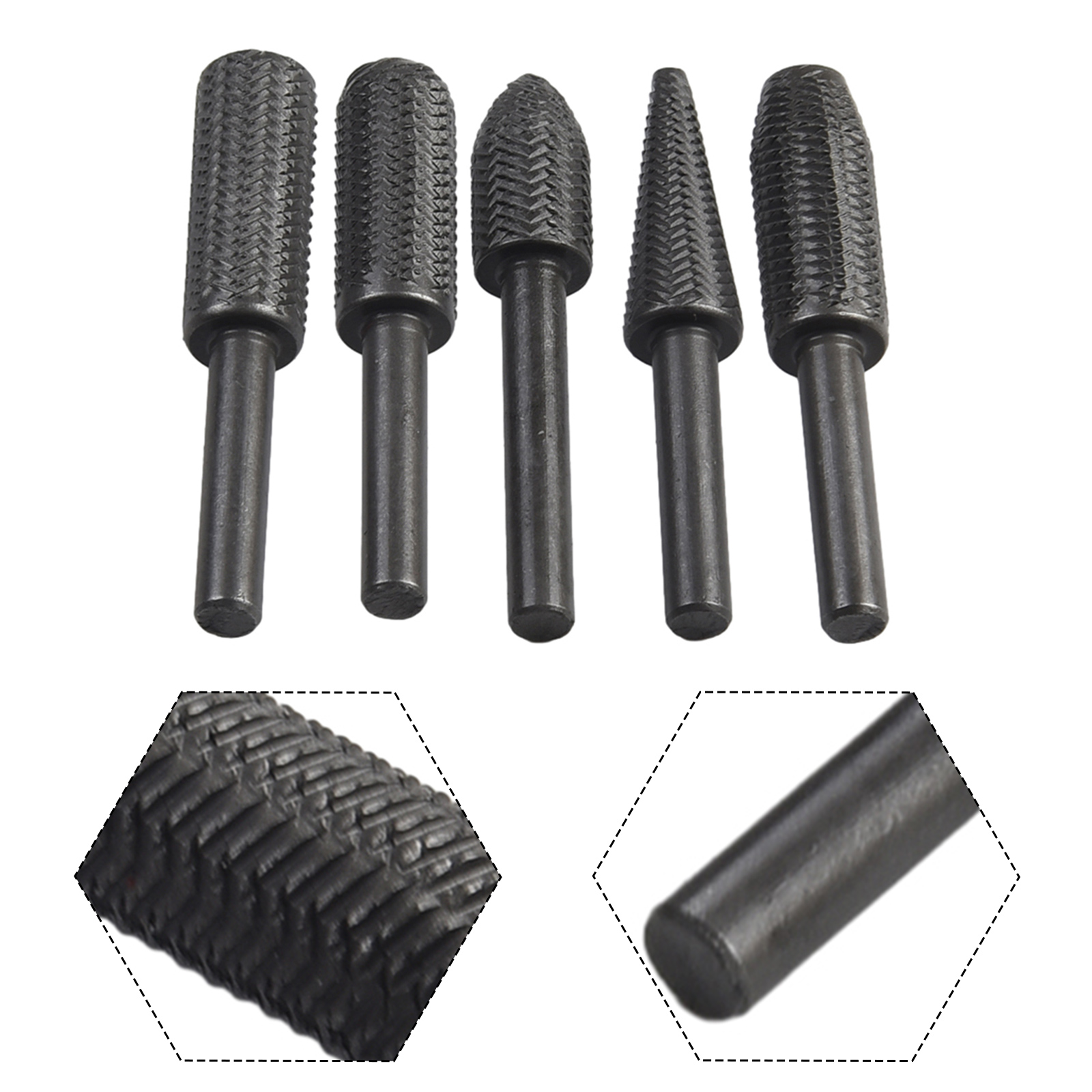 5Pcs Double Cut Rotary Rasp Fi - Woodworking Files And Rasps บทวิจารณ์และราคา