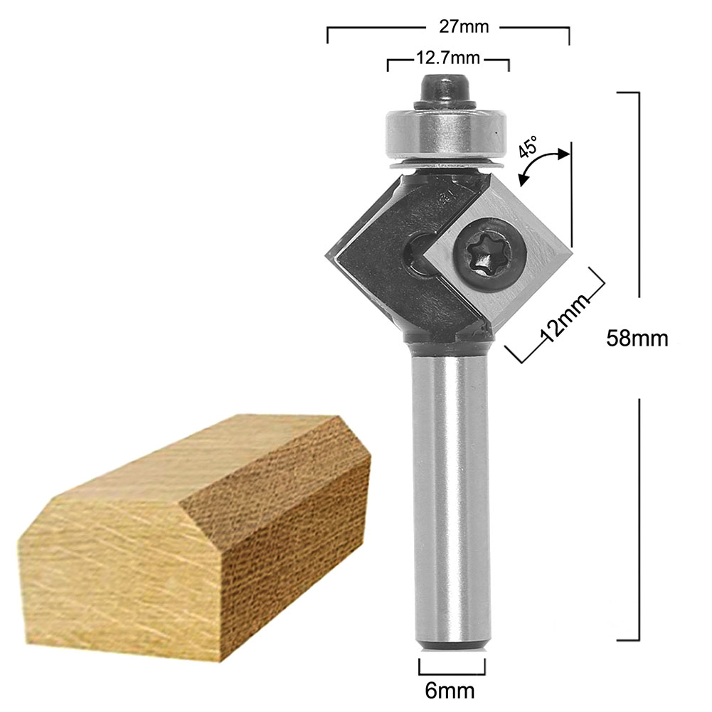 Milling Cutter Router Bit Trim - Woodworking Kickback บทวิจารณ์และราคา