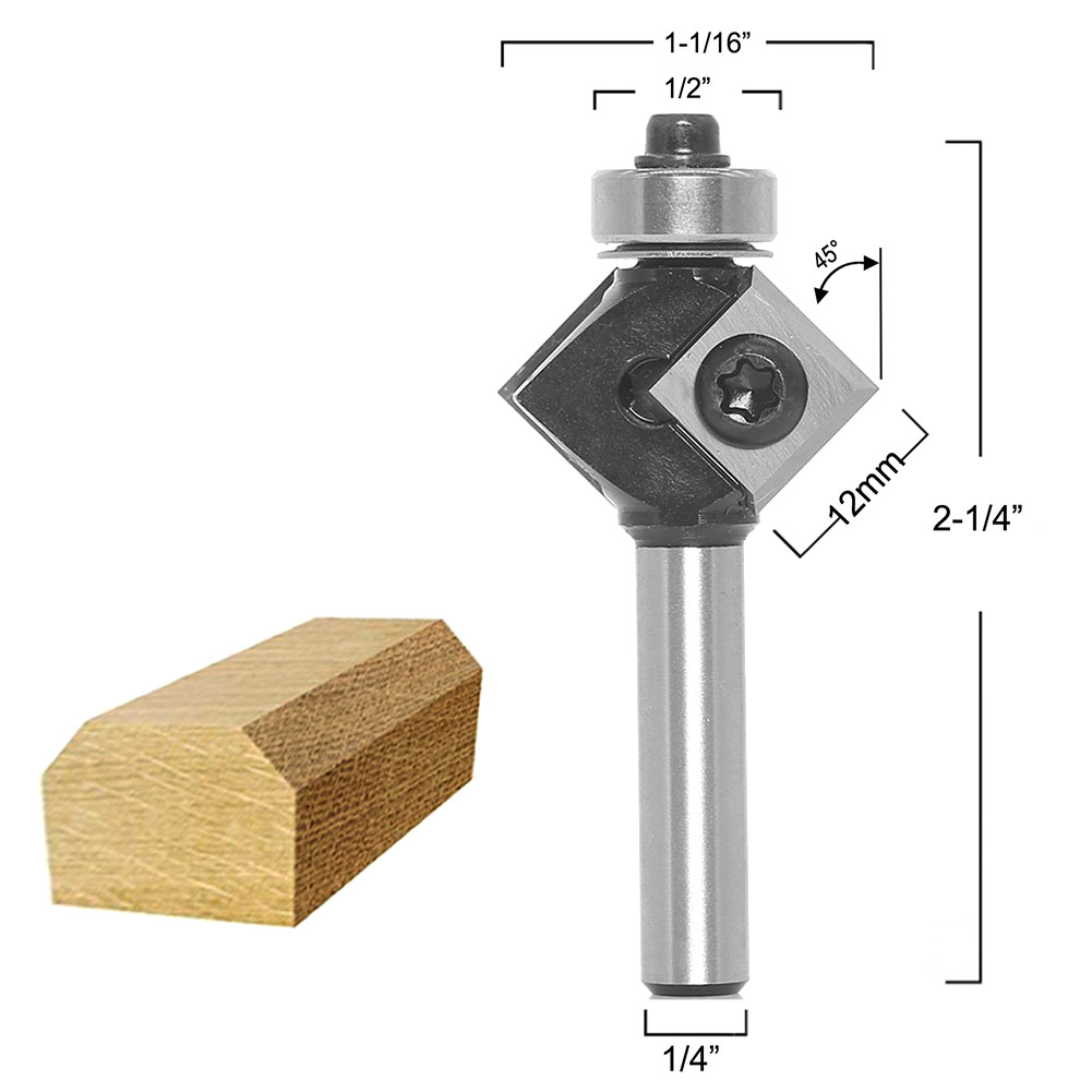 Milling Cutter Router Bit Trim - Woodworking Kickback บทวิจารณ์และราคา