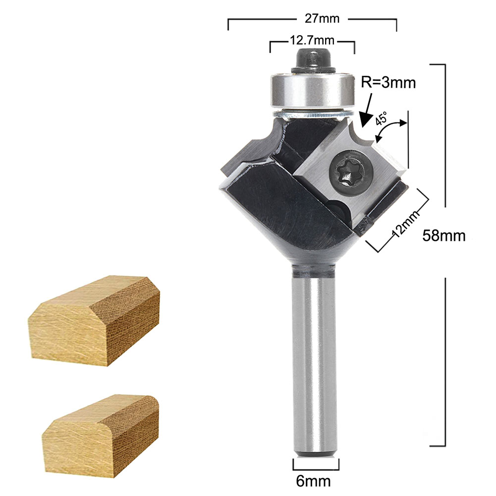 Milling Cutter Router Bit Trim - Woodworking Kickback บทวิจารณ์และราคา