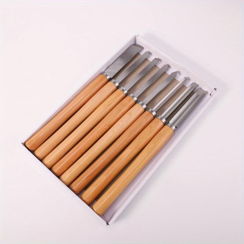 8Pcs Professional Wood Turning - Skew Chisel Wood บทวิจารณ์และราคา
