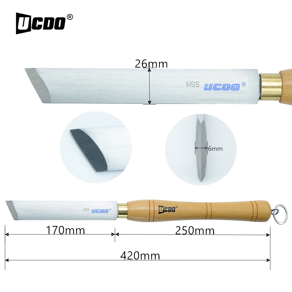 UCDO HSS 26mm Woodturning Big  - Skew Chisel Wood บทวิจารณ์และราคา