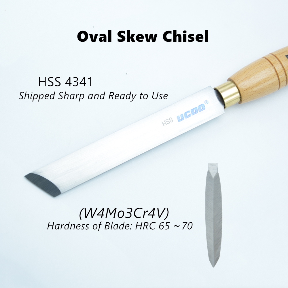 UCDO HSS 26mm Woodturning Big  - Skew Chisel Wood บทวิจารณ์และราคา