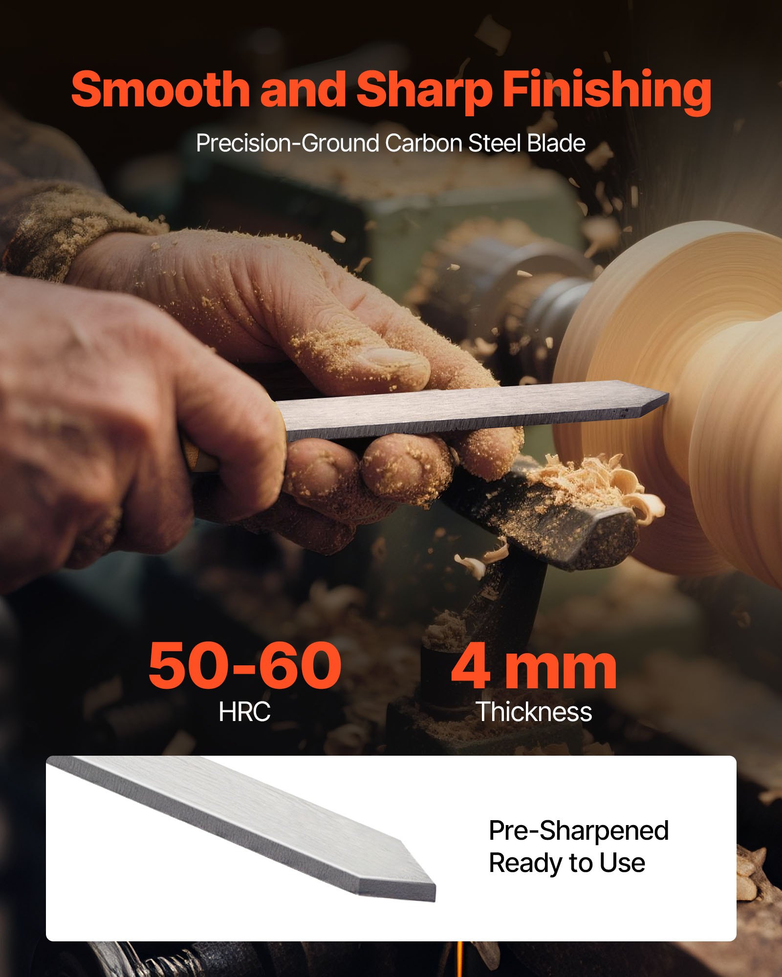 Wood Lathe Turning Tool Set, 8 - Skew Chisel Wood บทวิจารณ์และราคา