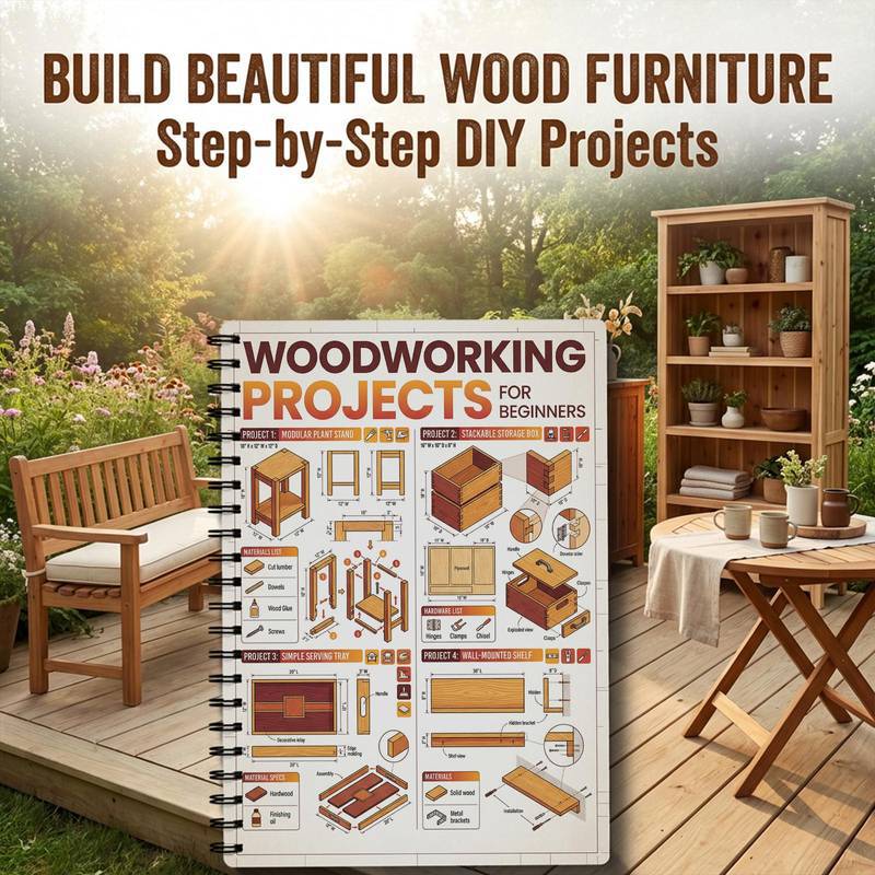 1pcs Spiral Bound Woodworking  - Woodworking Blueprint บทวิจารณ์และราคา