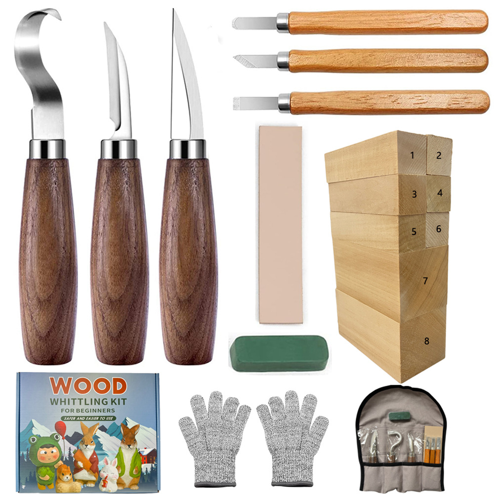 Carving Knife Gift Box Set 21- - Woodworking Box บทวิจารณ์และราคา