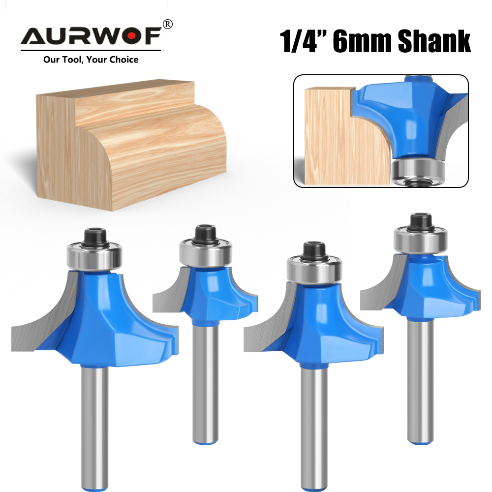 1pc 6mm 1/4 Shank Small Corner - Woodworking Nc บทวิจารณ์และราคา