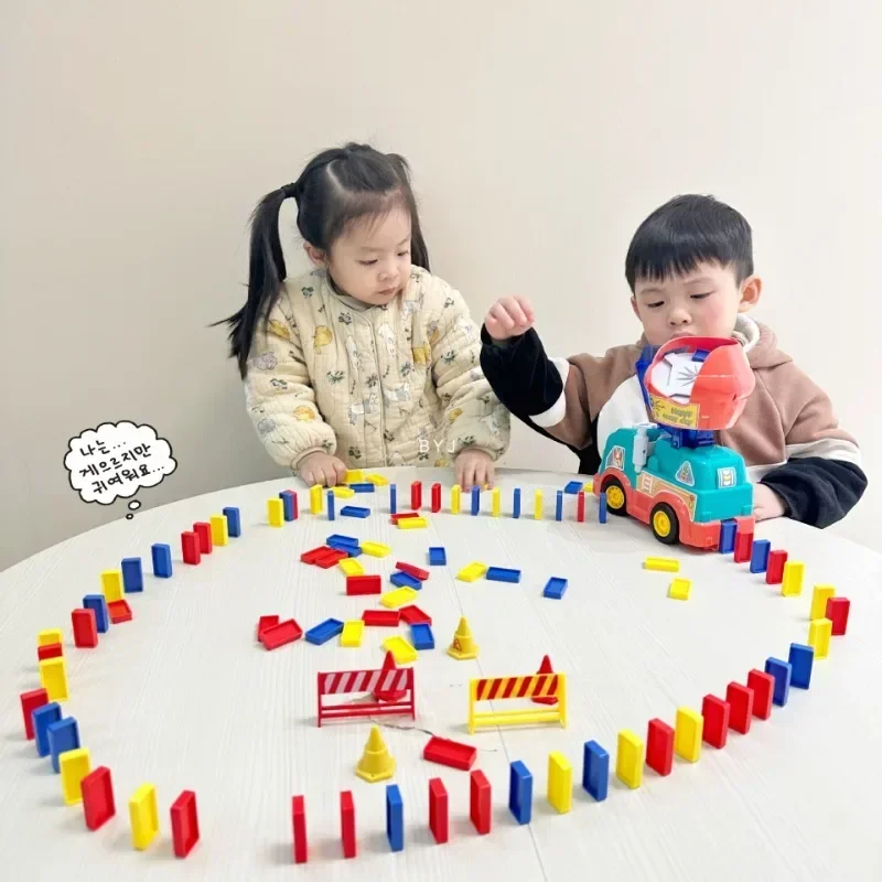 Early education children DIY c - Woodworking Domino บทวิจารณ์และราคา