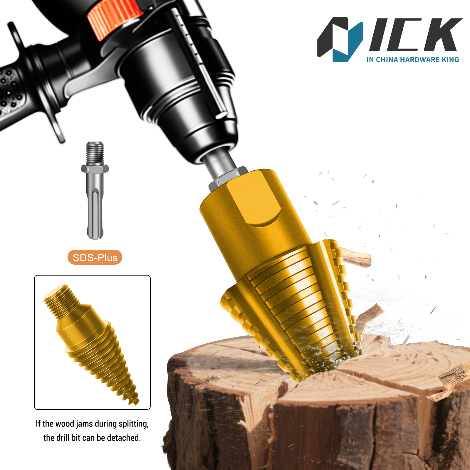 Firewood Splitting Drill Bit T - Woodworking Kerf บทวิจารณ์และราคา