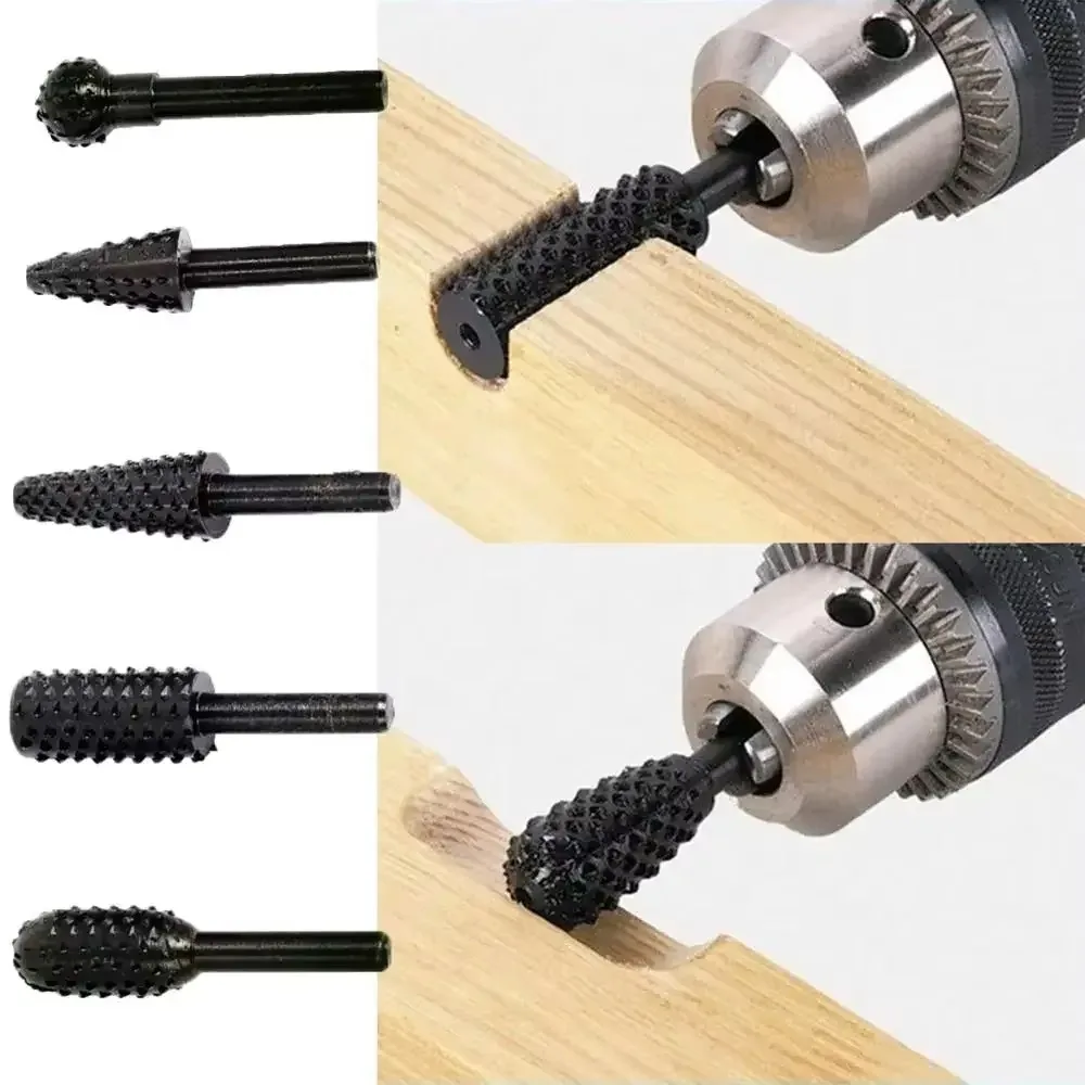 5pcs Rasp File Drill Bits Rasp - Woodworking Files And Rasps บทวิจารณ์และราคา