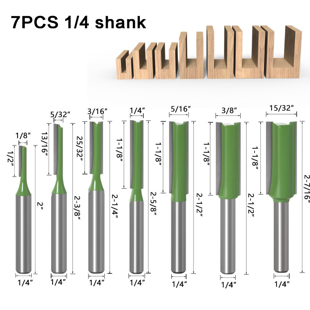1-7pcs 6mm 1/4 inch Shank Sing - Woodworking Nc บทวิจารณ์และราคา