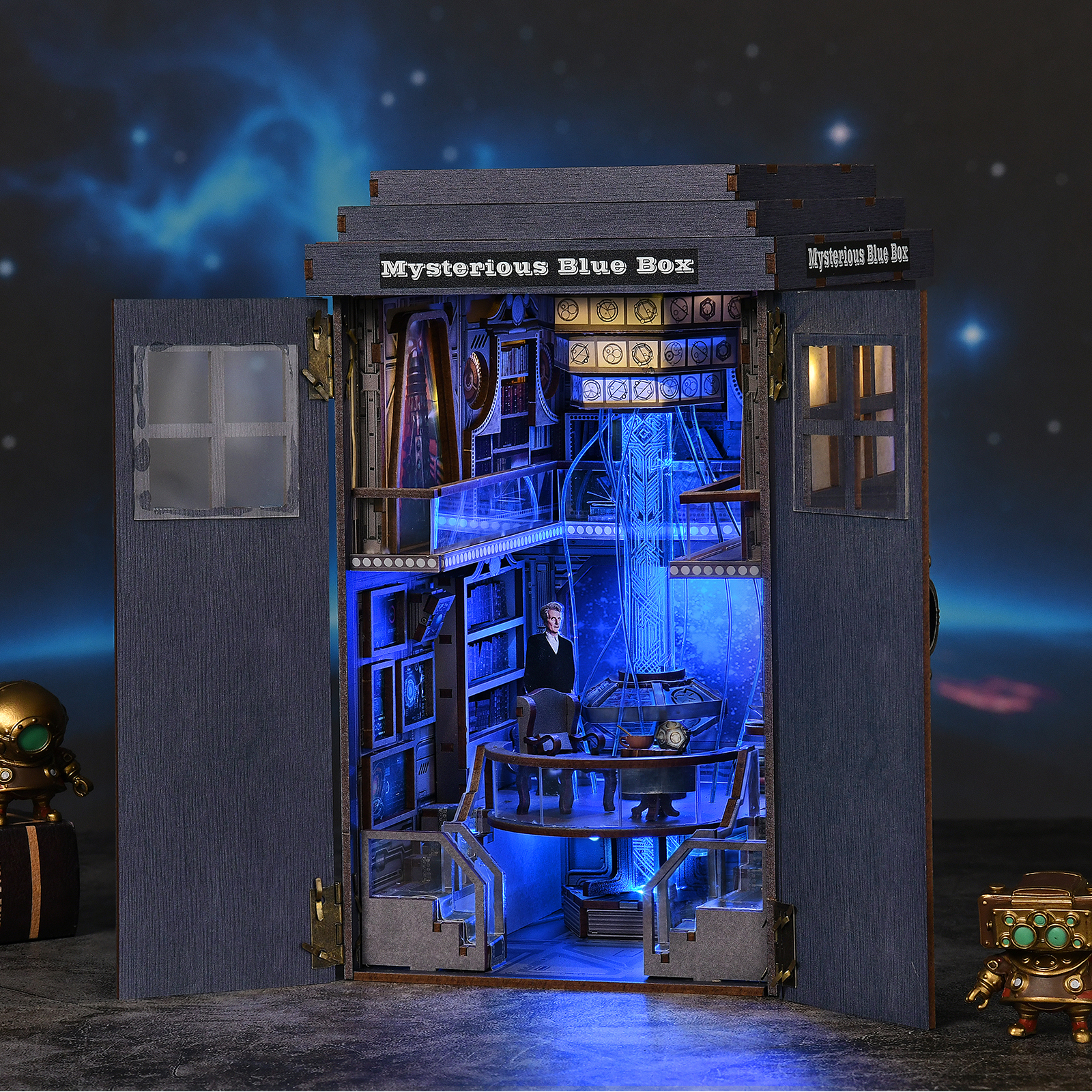 Book Nook Kit Blue Telephone B - Woodworking Blueprint บทวิจารณ์และราคา