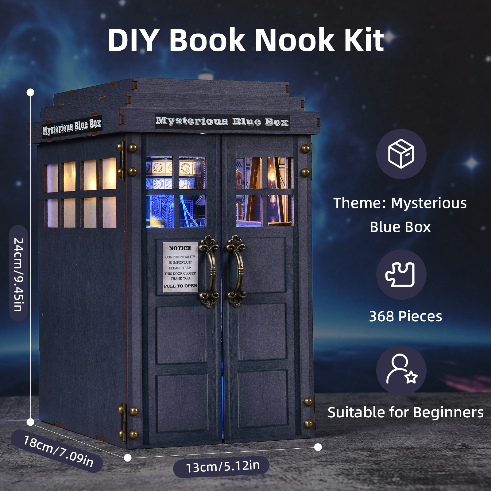 Book Nook Kit Blue Telephone B - Woodworking Blueprint บทวิจารณ์และราคา