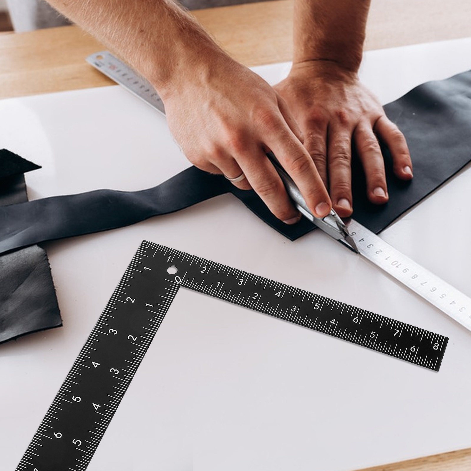 Black L Ruler Professional Ste - Woodworking Crafts บทวิจารณ์และราคา