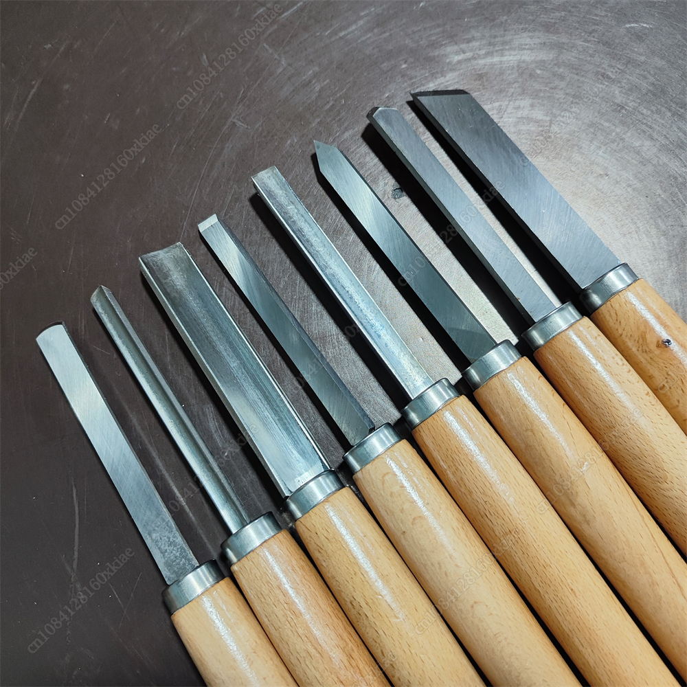 Wood Lathe Chisel Set Turning  - Skew Chisel Wood บทวิจารณ์และราคา