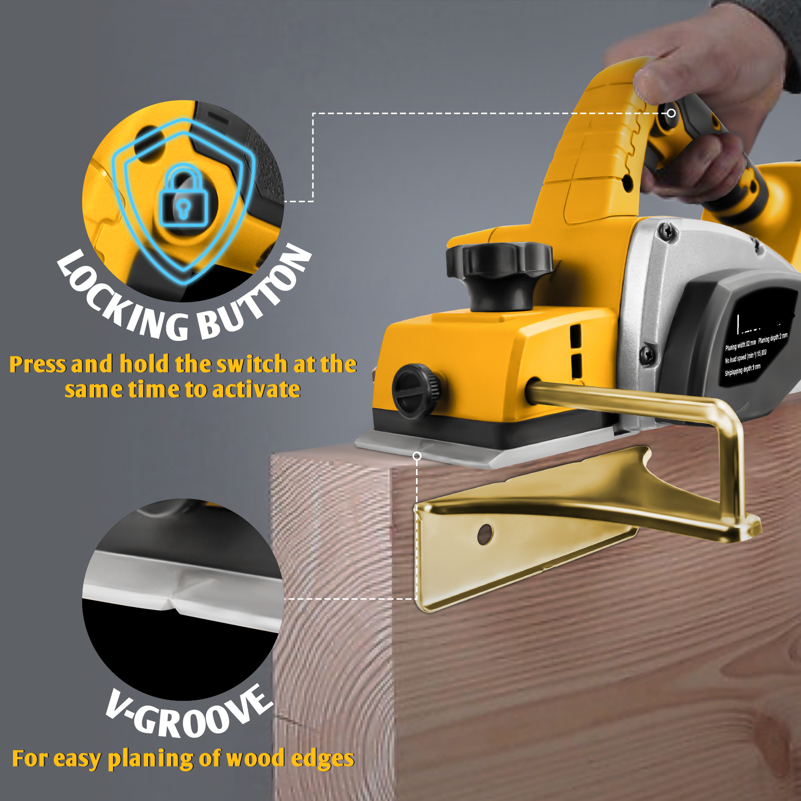 Electric Hand Planer for Dewal - Router Plane Hand บทวิจารณ์และราคา
