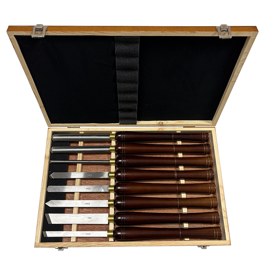 8pcs HSS Woodturning Chisel Se - Skew Chisel Wood บทวิจารณ์และราคา