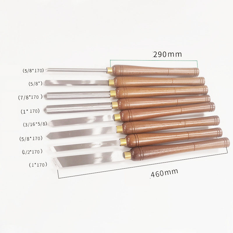 8pcs HSS Woodturning Chisel Se - Skew Chisel Wood บทวิจารณ์และราคา