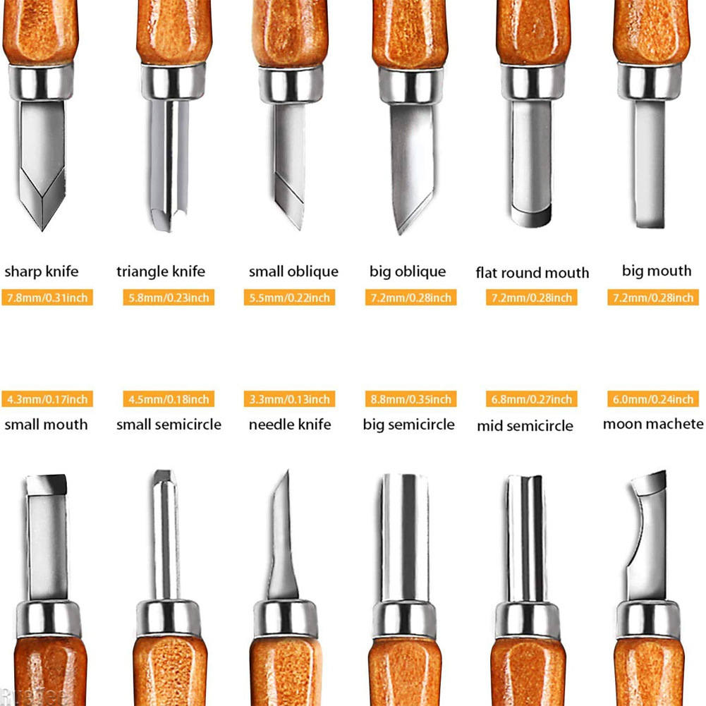 12Pcs SK2 Woodworking Carving  - Woodworking Crafts บทวิจารณ์และราคา