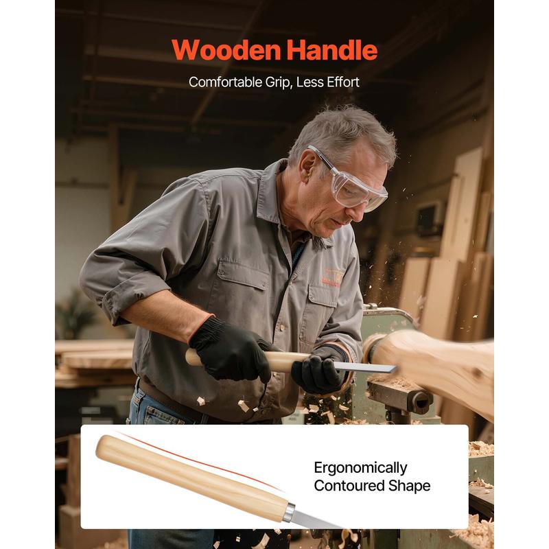 Wood Lathe Turning Tool Set, 8 - Skew Chisel Wood บทวิจารณ์และราคา