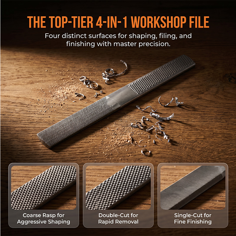 4 Way Wood Rasp File, 4 in 1 M - Woodworking Files And Rasps บทวิจารณ์และราคา